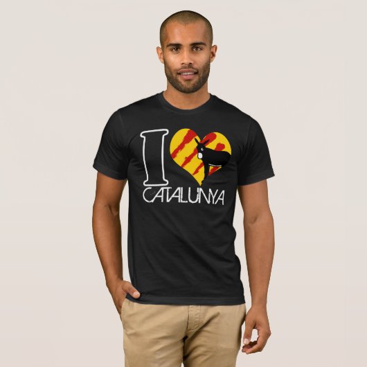 I Love Catalunya T-Shirt (Vorne ganz)