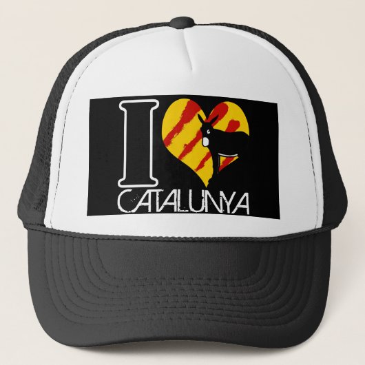 I Love Catalunya Truckerkappe (Vorderseite)