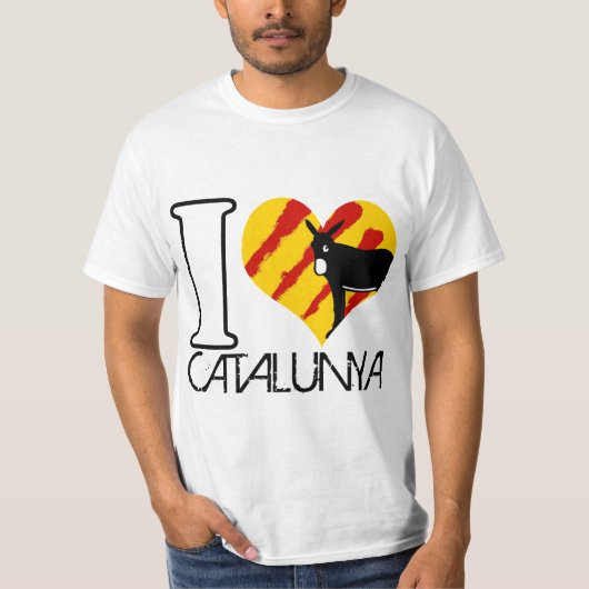I Love Catalunya - Tshirt white (Vorderseite)