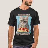 I Love Cats And Spaghetti Kids Kitty Mama Cute Tab T-Shirt (Vorderseite)