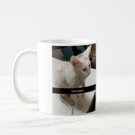 I Love Cats Coffee Mug. I Hate People Cat Mug. Kaffeetasse