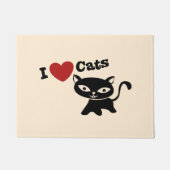 I love cats fußmatte (Vorderseite)