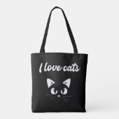 "I love Cats" Tasche (Rückseite)
