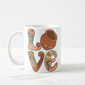 I Love Ceramics And Pottery Love Kaffeetasse