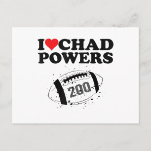 I love Chad Powers 200 American Football Undercove Postkarte