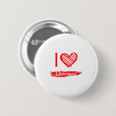 I Love Cheboygan I Heart Cheboygan  Button (Vorne & Hinten)