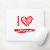 I Love Cheboygan I Heart Cheboygan Mousepad (Mit Mouse)