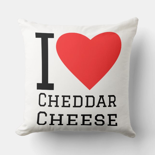 I love cheese cheddar kissen (Vorderseite)