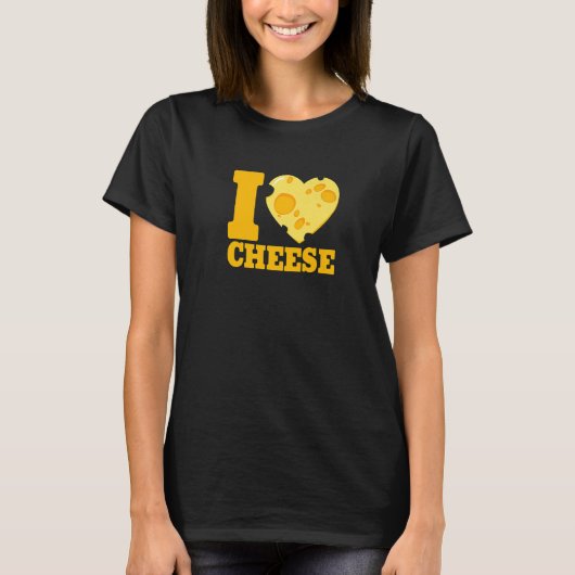 I love cheese heart Cheese 's day cheesy   2 T-Shirt (Vorderseite)