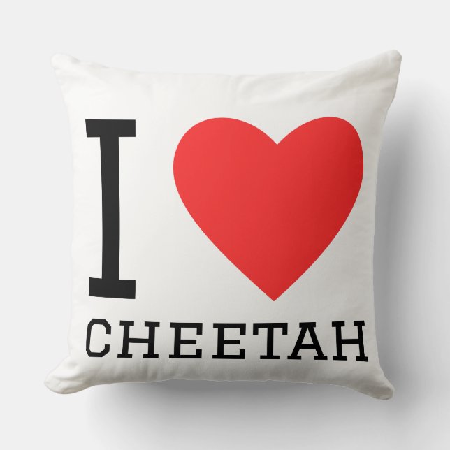 I love cheetah  kissen (Vorderseite)