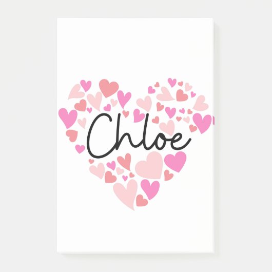 I love Chloe Post-it Klebezettel (Vorderseite)