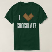 I Love Chocolate Bars Bar Cocoa Milk Baking  T-Shirt (Design vorne)