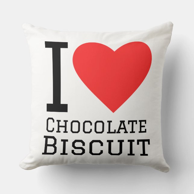 I love chocolate biscuit kissen (Vorderseite)