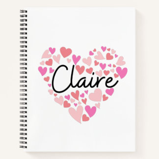 I love Claire Notizblock
