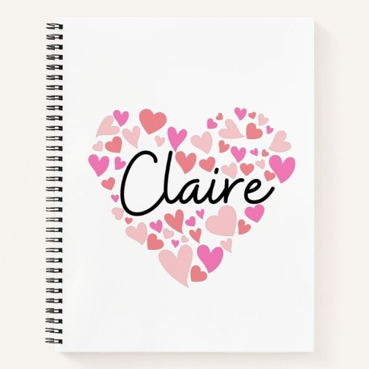 I love Claire Notizblock (Vorderseite)
