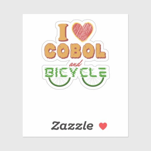I Love Cobol Programming and The Bicycle Sticker (Blatt)