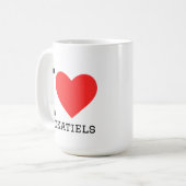 I love cockatiels kaffeetasse (Vorderseite Links)