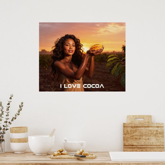 I LOVE COCOA POSTER (Küche)