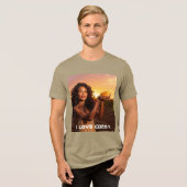 I LOVE COCOA Tri-Blend SHIRT (Vorderseite voll)