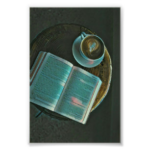 I love coffee and books fotodruck