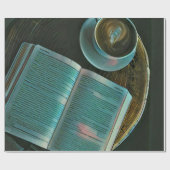 I love coffee and books geschenkpapier (Flach)