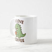 I Love Coffee Design – Cute Coffee Lover  Kaffeetasse (Vorderseite Links)