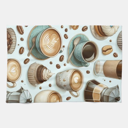 I Love Coffee Geschirrtuch (Horizontal)