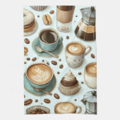 I Love Coffee Geschirrtuch (Vertikal)