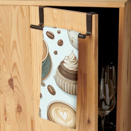 I Love Coffee Geschirrtuch (Drittel gefaltet)