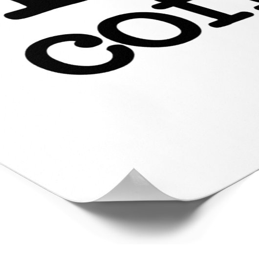 I Love Coffee Poster (Ecke)