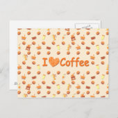 I love Coffee Postkarte (Vorne/Hinten)