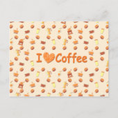 I love Coffee Postkarte (Vorderseite)