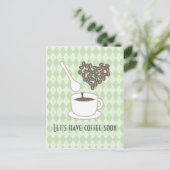 I love Coffee Postkarte (Stehend Vorderseite)
