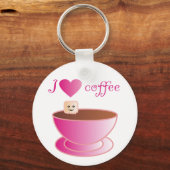 I love Coffee Schlüsselanhänger (Vorderseite)