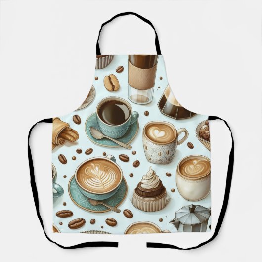 I Love Coffee Schürze (Vorderseite)