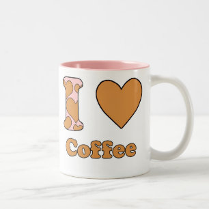 I love Coffee Zweifarbige Tasse