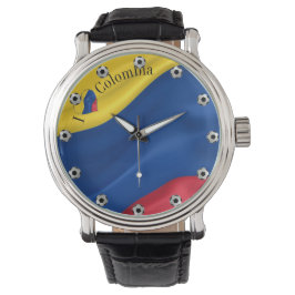 I Love Colombia Flag Armbanduhr