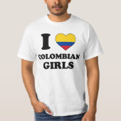 I love Colombian Girls T-Shirt (Vorderseite)