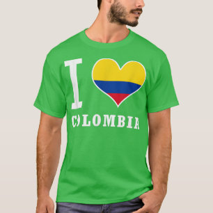 I Love Colombian , Yo Amo Colombia Camiseta T-Shirt