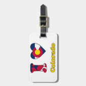 I love Colorado Gepäckanhänger (Vorderseite vertikal)