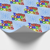 I Love Comic Books Geschenkpapier (Ecke)