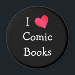 I Love Comic Books Magnet<br><div class="desc">I Love Comic Books heart design.</div>