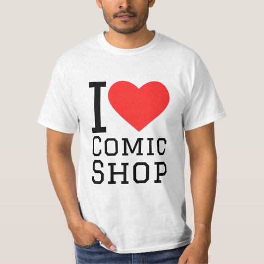 I love comic shop T-Shirt (Vorderseite)