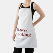 I Love Cooking Apron Healthy & Tasty Kitchen Wear Schürze (InSitu)