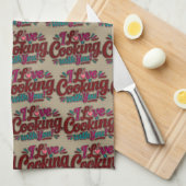 I love cooking with you geschirrtuch (Viertel Falte)