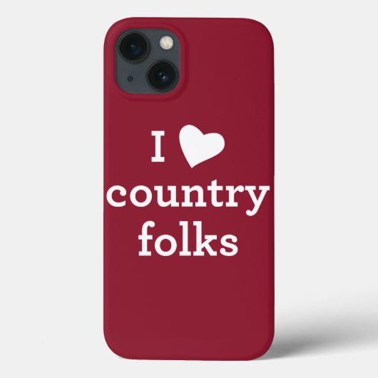 I Love Country Case-Mate iPhone Hülle (Rückseite)