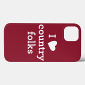 I Love Country Case-Mate iPhone Hülle (Rückseite (Horizontal))