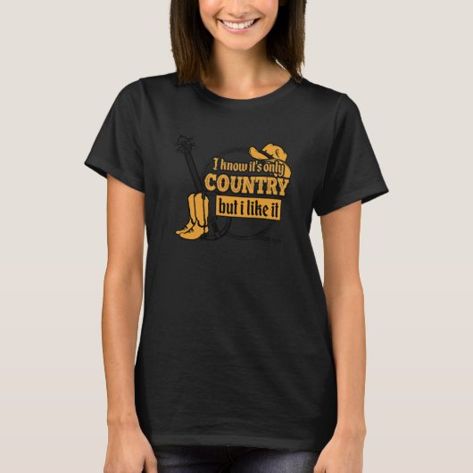 I Love Country Music 1 T-Shirt (Vorderseite)