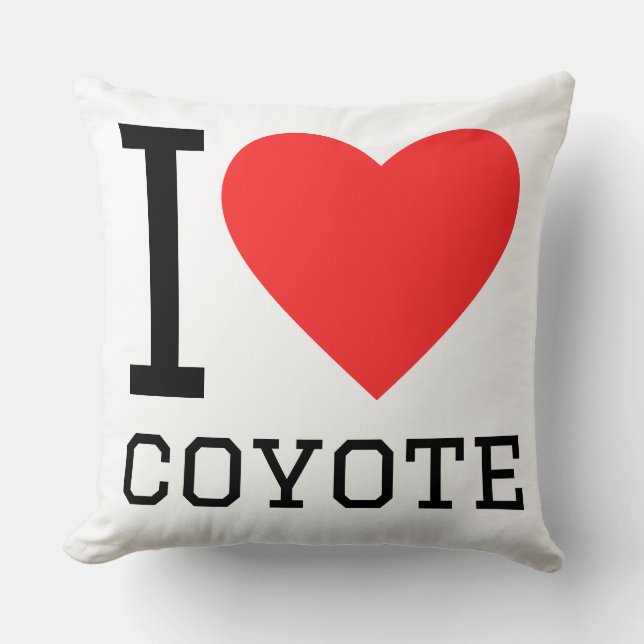 I love coyote kissen (Vorderseite)