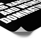 I Love Crab Rangoons And Women Dominating Me  Poster (Ecke)